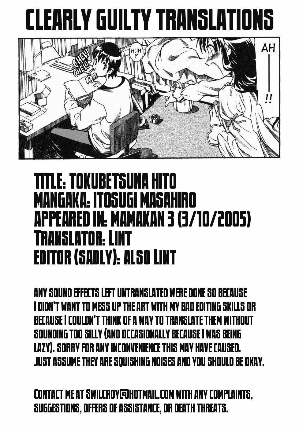 [Itosugi Masahiro] Tokubetsu na Hito | My Special Person (Mamakan 3) [English] [Clearly Guilty Translations] page 20 full