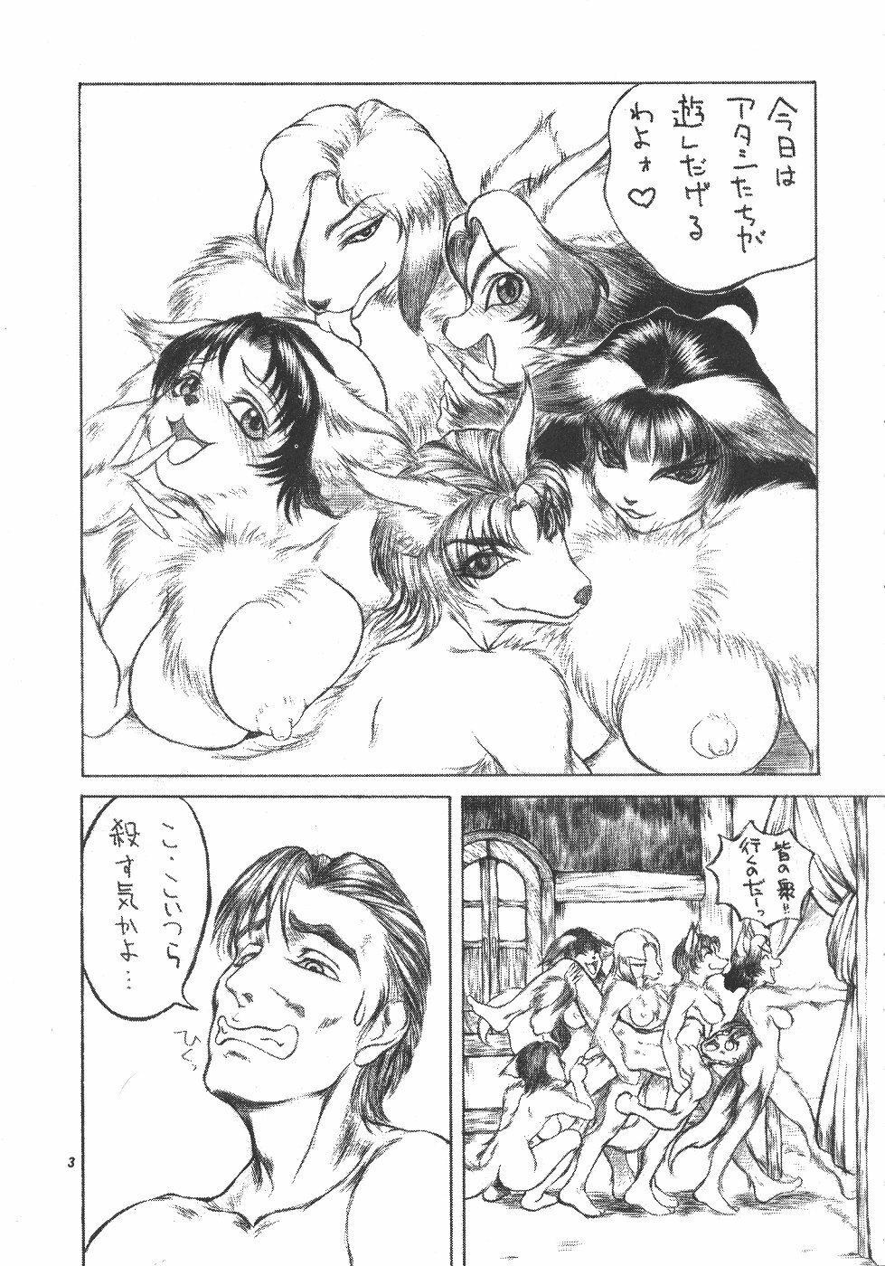 (C57) [TEAM SHUFFLE (Various)] Kemono no Sho Roku - Book of The Beast 6 page 4 full