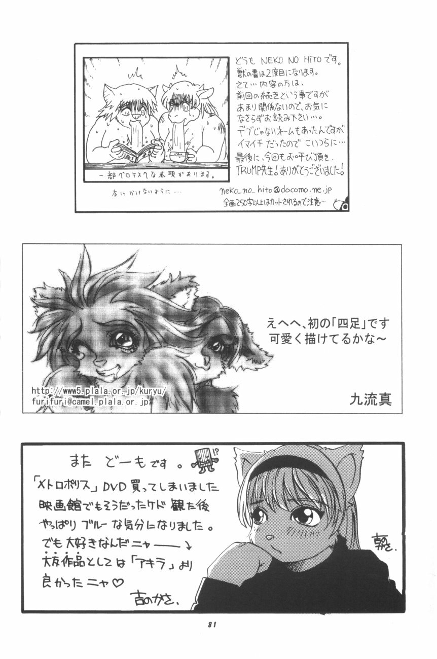 (C61) [TEAM SHUFFLE (Various)] Kemono no Sho Hachi - Book of The Beast 8 page 81 full