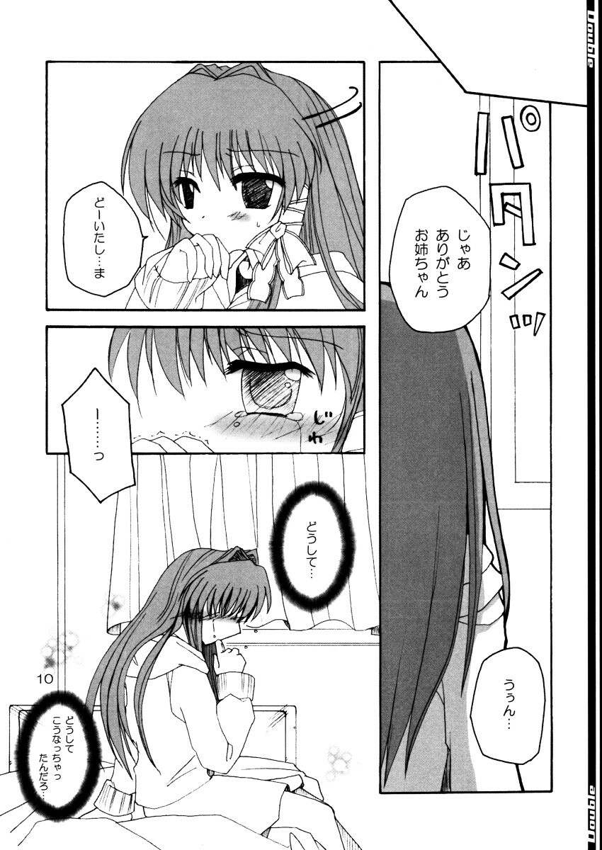 (C66) [Ashihireya (Gekiama Anko)] Double (Clannad) page 9 full