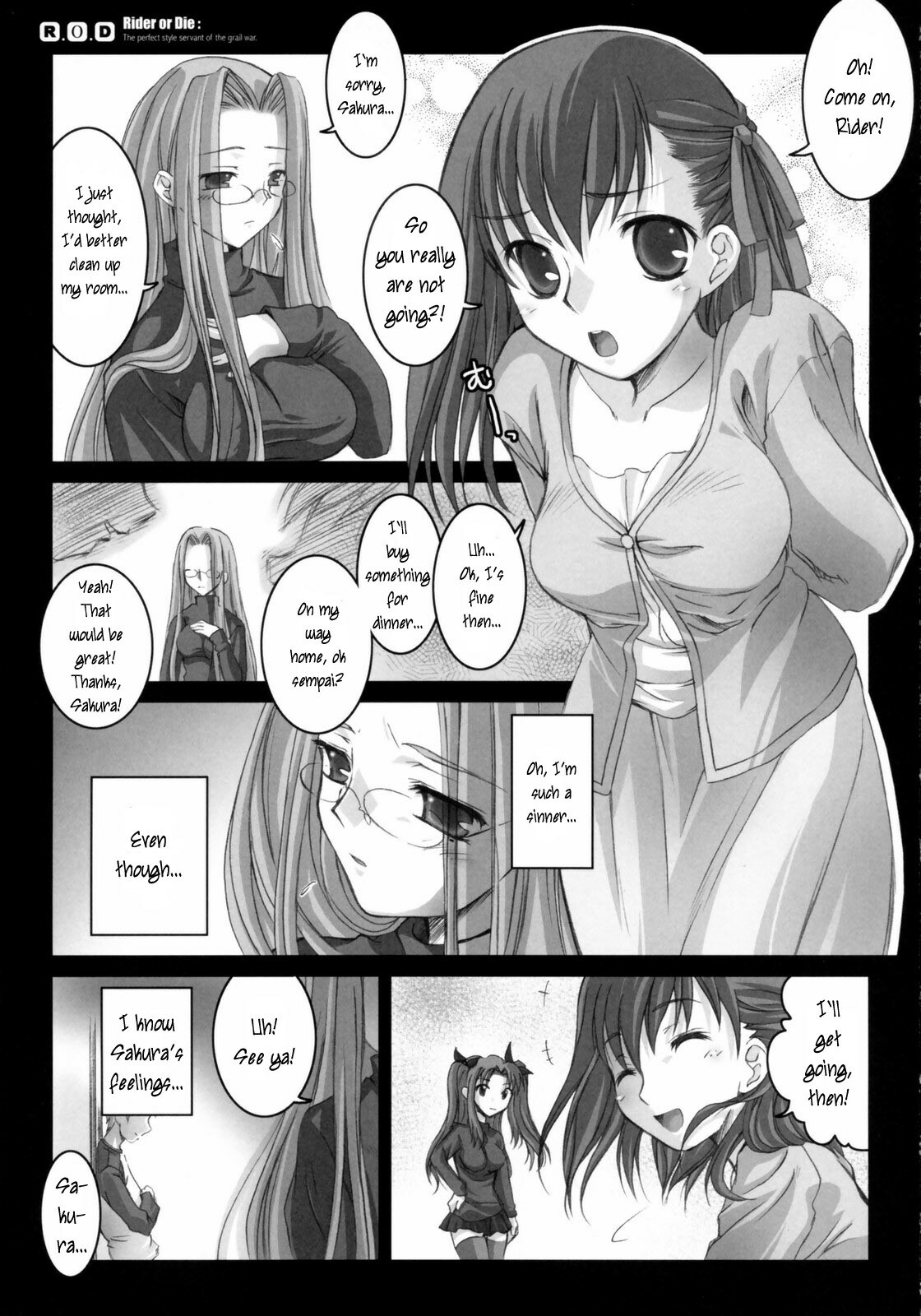 (C70) [Kaiki Nisshoku (Ayano Naoto)] R.O.D -Rider or Die- (Fate/hollow ataraxia) [English] page 6 full