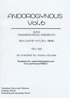 (C63) [Andorogynous (Kiyose Kaoru)] Andorogynous Vol. 6 [English] [Rarzor] - page 2