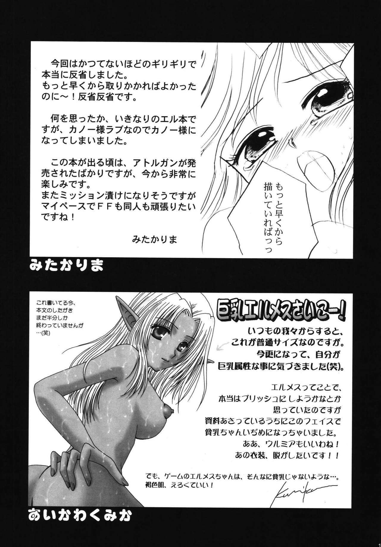 (SC31) [artifact (Aikawa Kumika, Mitaka Rima)] Okinimesu Mama (Final Fantasy XI) page 17 full