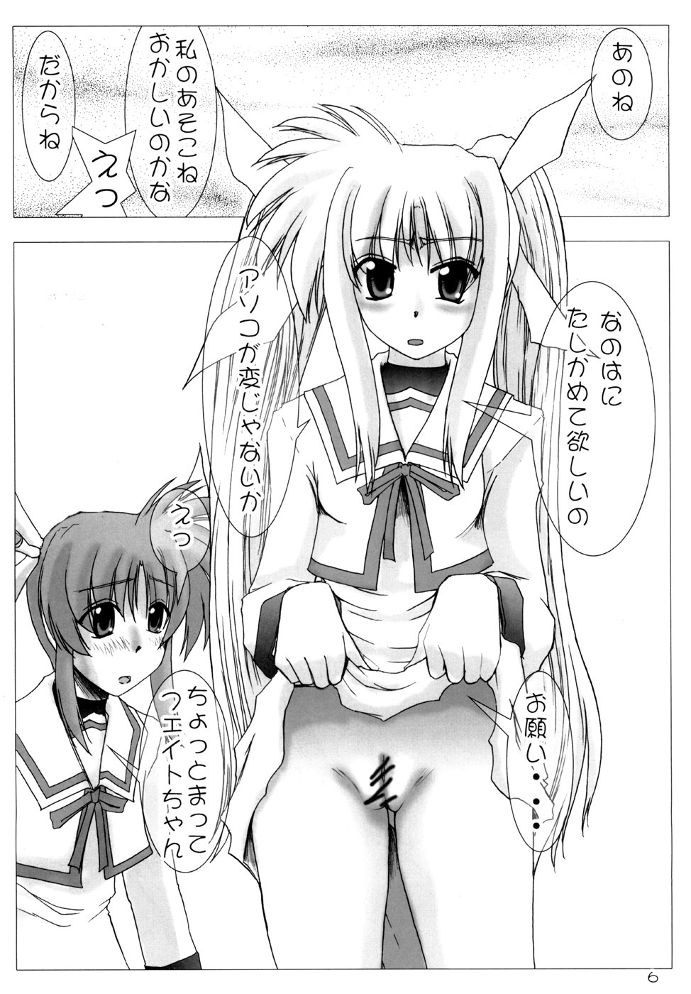 (C71) [Burning Hammer (Fukui Sora)] Nisemono no karada nano? (Mahou Shoujo Lyrical Nanoha) page 5 full