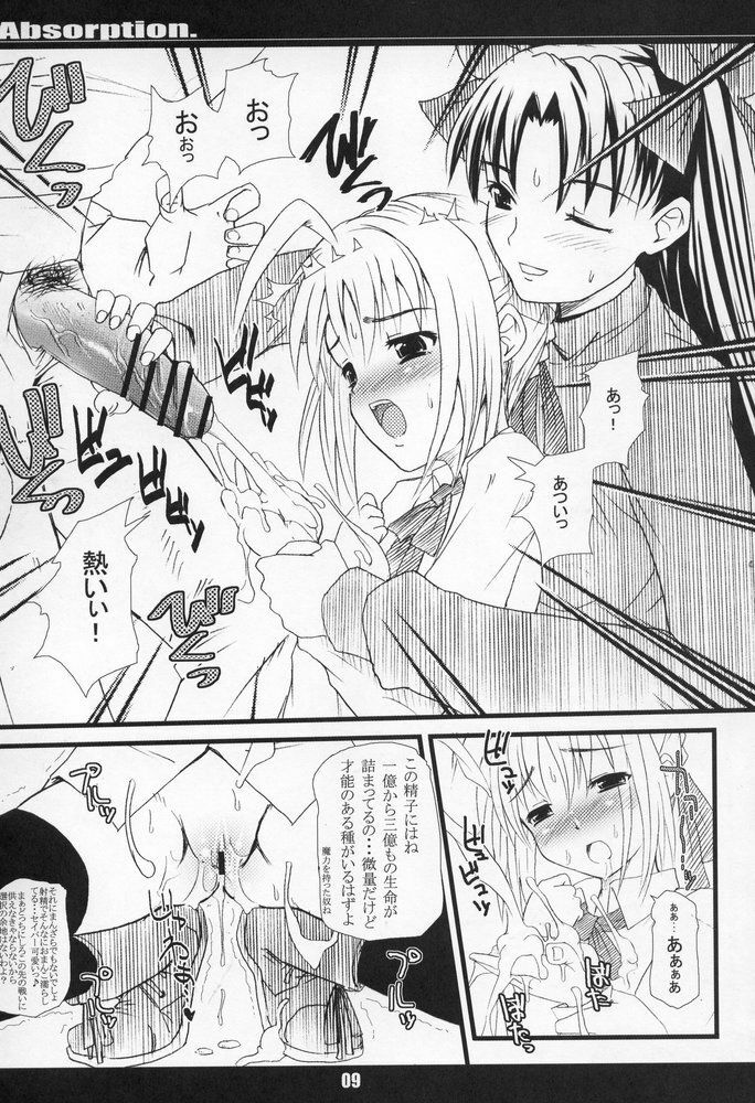 (C68) [MeroMeroFactory XL (Mochisuke Teru)] Absorption (Fate/stay night) page 8 full