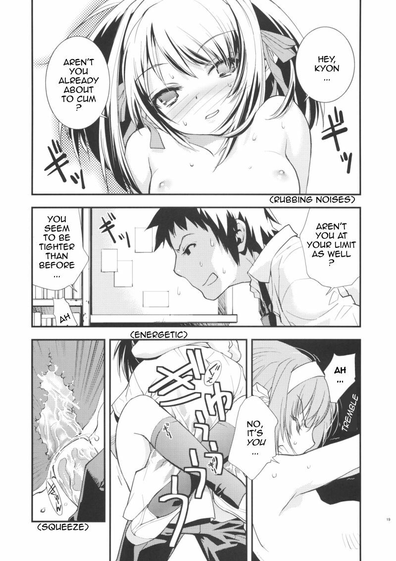 (C72) [Hapoi-Docoro (Okazaki Takeshi)] Anomaly 0 (The Melancholy of Haruhi Suzumiya) [English] page 18 full