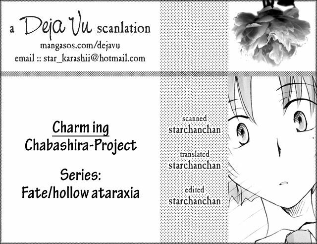 [Chabashira-Project (Haizumi Natsuki, Tenkuu Sphere)] CHARM*ING (Fate/hollow ataraxia) [English] [Deja Vu] page 3 full