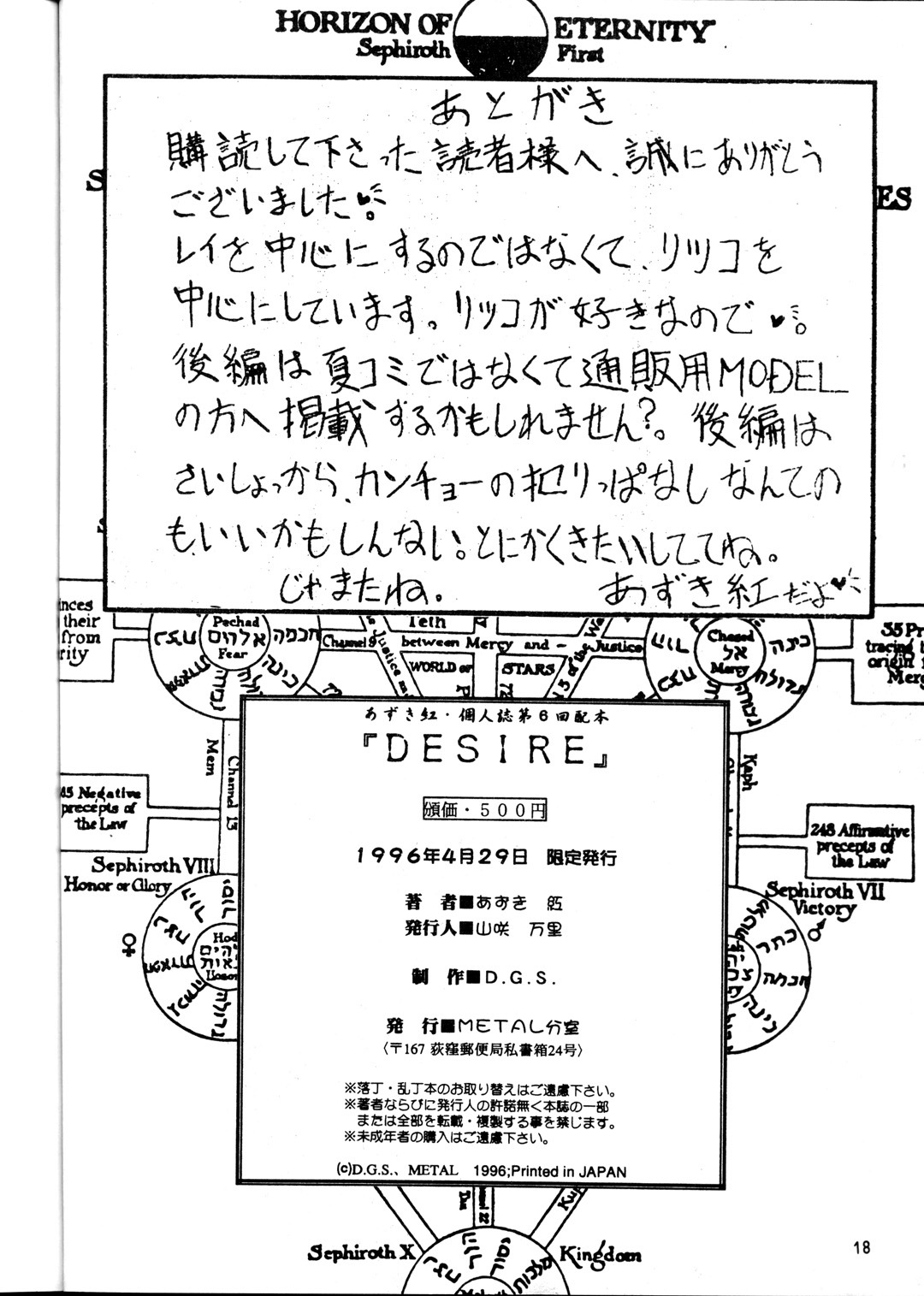 [METAL Bunshitsu (Azuki Kurenai)] Desire (Neon Genesis Evangelion) page 18 full