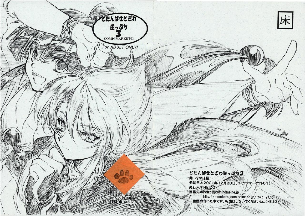 (C61) [Toko-ya (Kitoen)] Dotanba Setogiwa Gakeppuchi 3 (Ace Attorney, Breath of Fire II) page 1 full