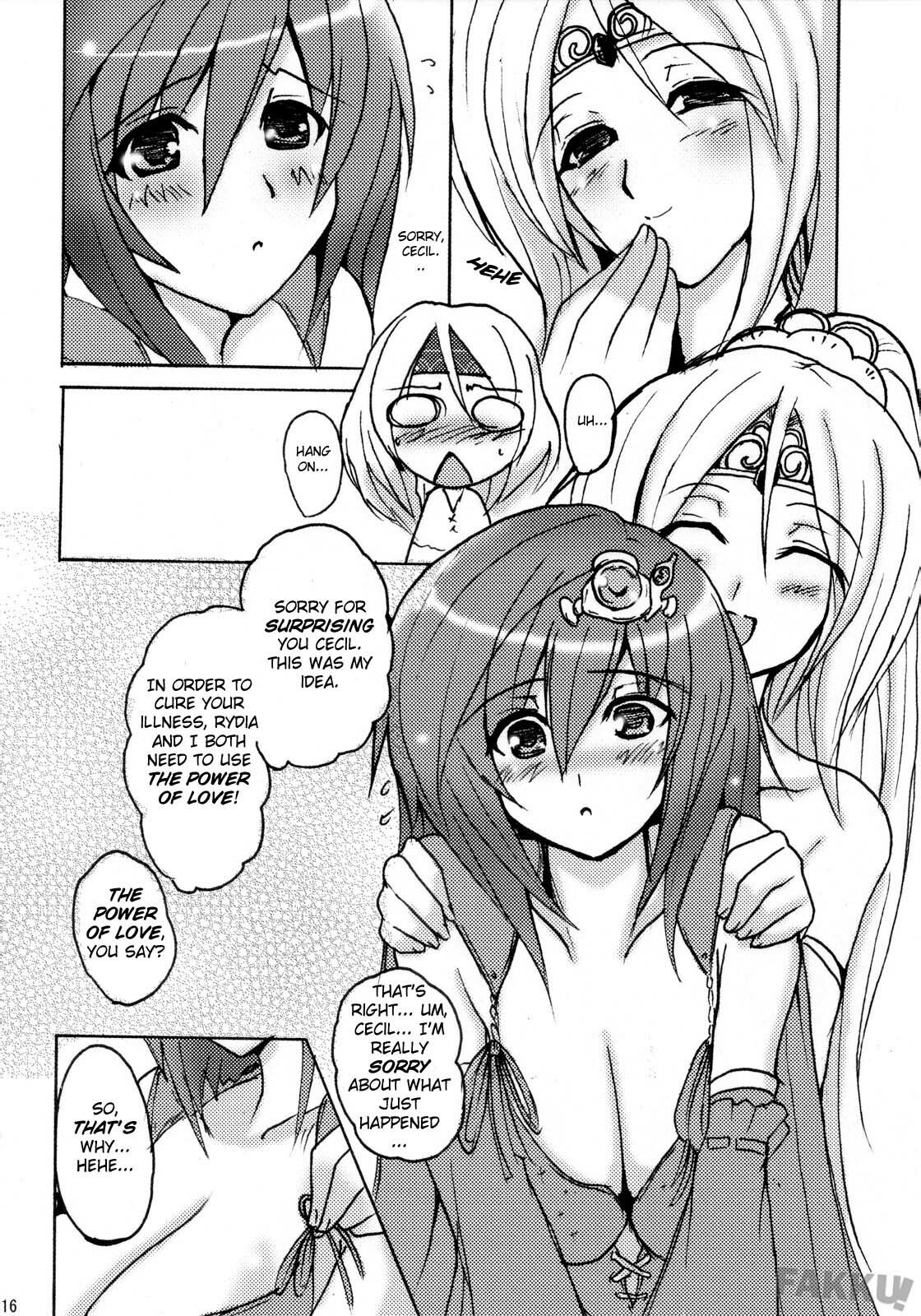 (COMIC1☆2) [YO-METDO (Yasakani An)] Aishite Ii Desu Tomo (Final Fantasy IV) [English] [FAKKU] page 16 full