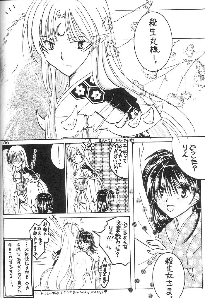 (Comic Creation 13) [Hero Hero Honpo (Kamiryou Kaduki)] VELVET LOVE (Inuyasha) page 29 full