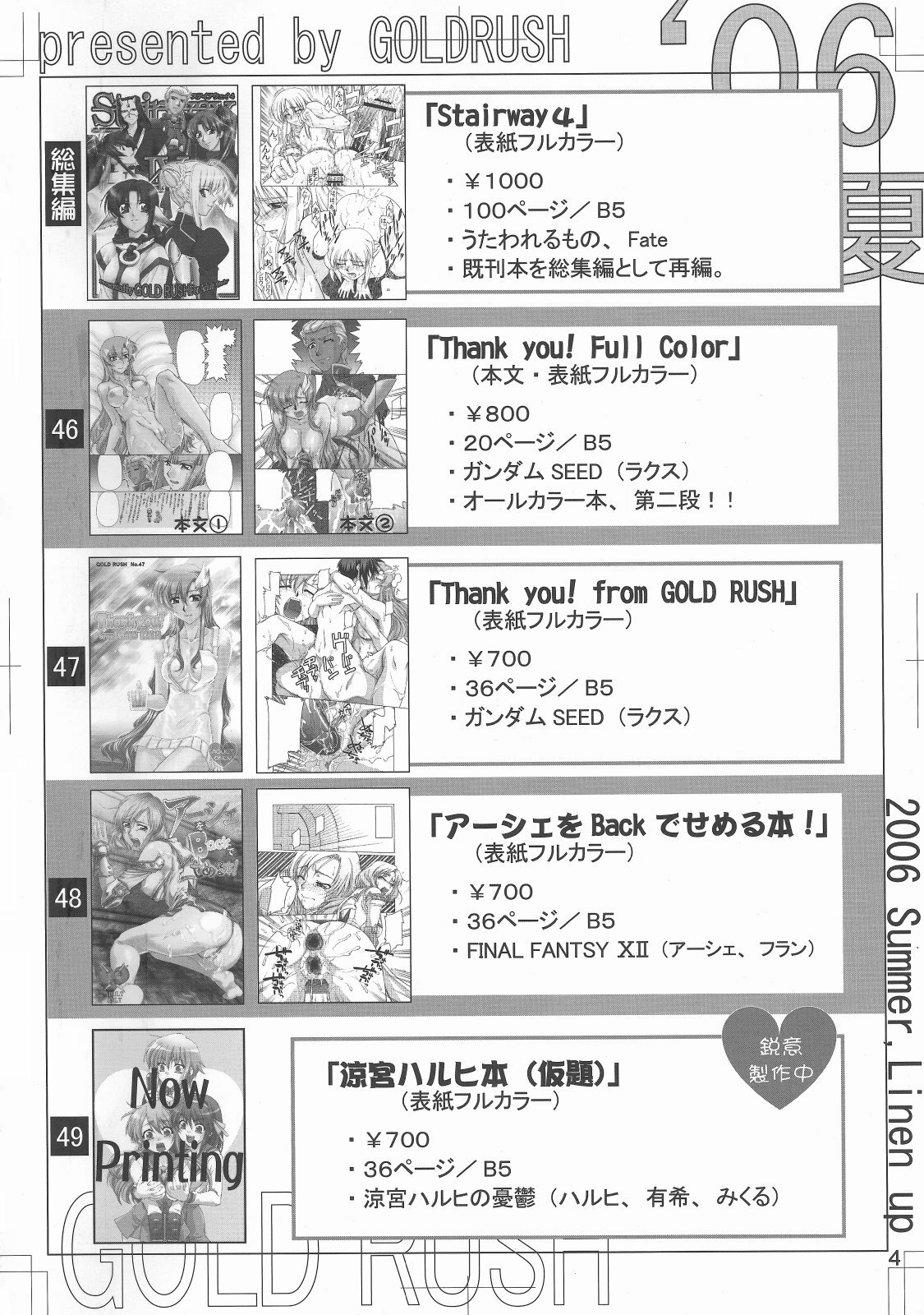 (C70) [GOLD RUSH (Suzuki Address)] Thank you! From Gold Rush (Gundam SEED DESTINY) page 4 full