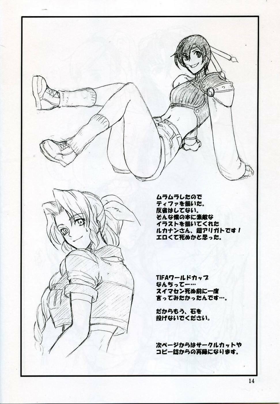 (C71)[Suginami Mougyuu Kai (SPY)] Ten no Koe 4 (Final Fantasy VII) page 13 full