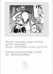 [Chuunen] Natsu no Kansatsu Nikki | Summer Diary Notes (COMIC Potpourri Club 2007-10) [English] [Sling] - page 21