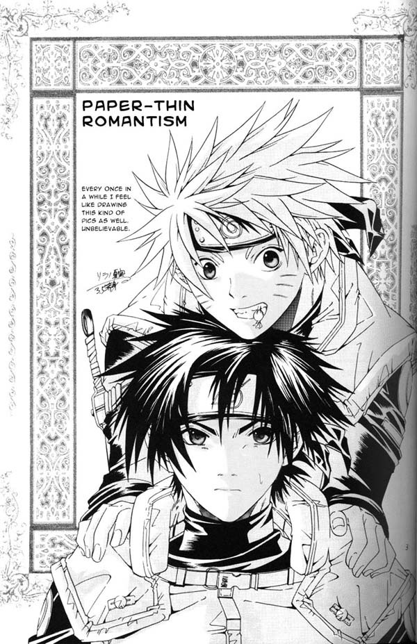[3.5TOUSIN (Sorano Natsumi)] Kamihitoe no Romantism | Paper-Thin Romantism (Naruto) [English] [zettai-hentai.net] page 2 full