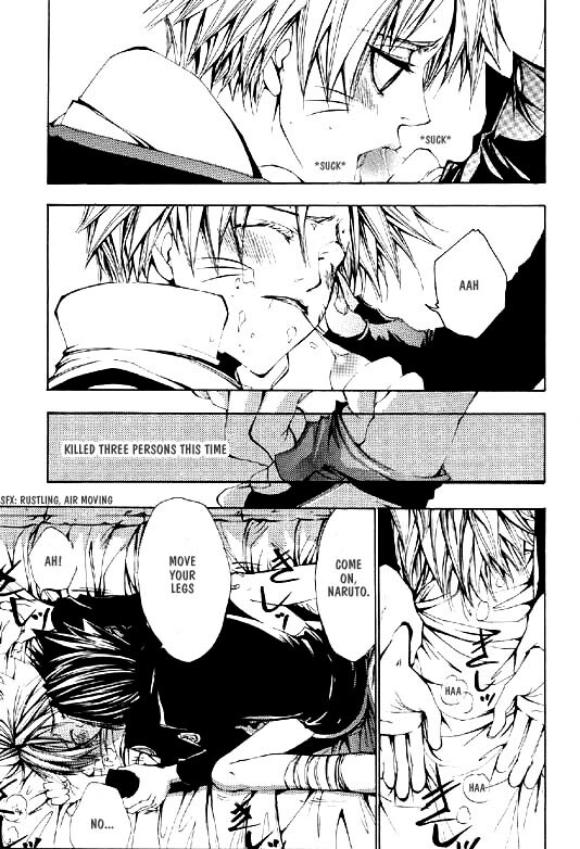 (CCTokyo89) [ANJEY-SS (Amemiya Kazuyuki)] Zettai Anzen Kamisori (Naruto) [English] [Obsession-Yaoirulez] page 15 full