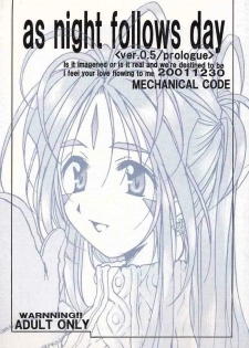 (C61) [Mechanical Code (Takahashi Kobato)] as night follows day  (Ah! My Goddess) - page 1