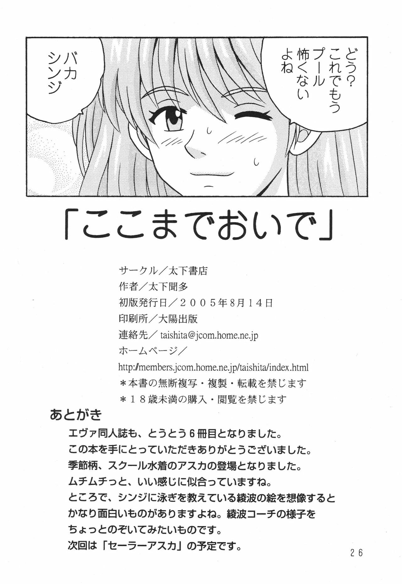 (C68) [Taishita Shoten (Taishita Monda)] Koko Made Oide (Neon Genesis Evangelion) page 25 full