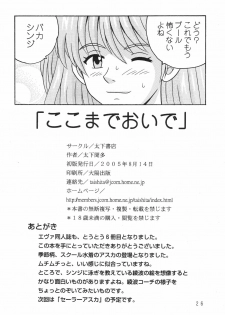 (C68) [Taishita Shoten (Taishita Monda)] Koko Made Oide (Neon Genesis Evangelion) - page 25