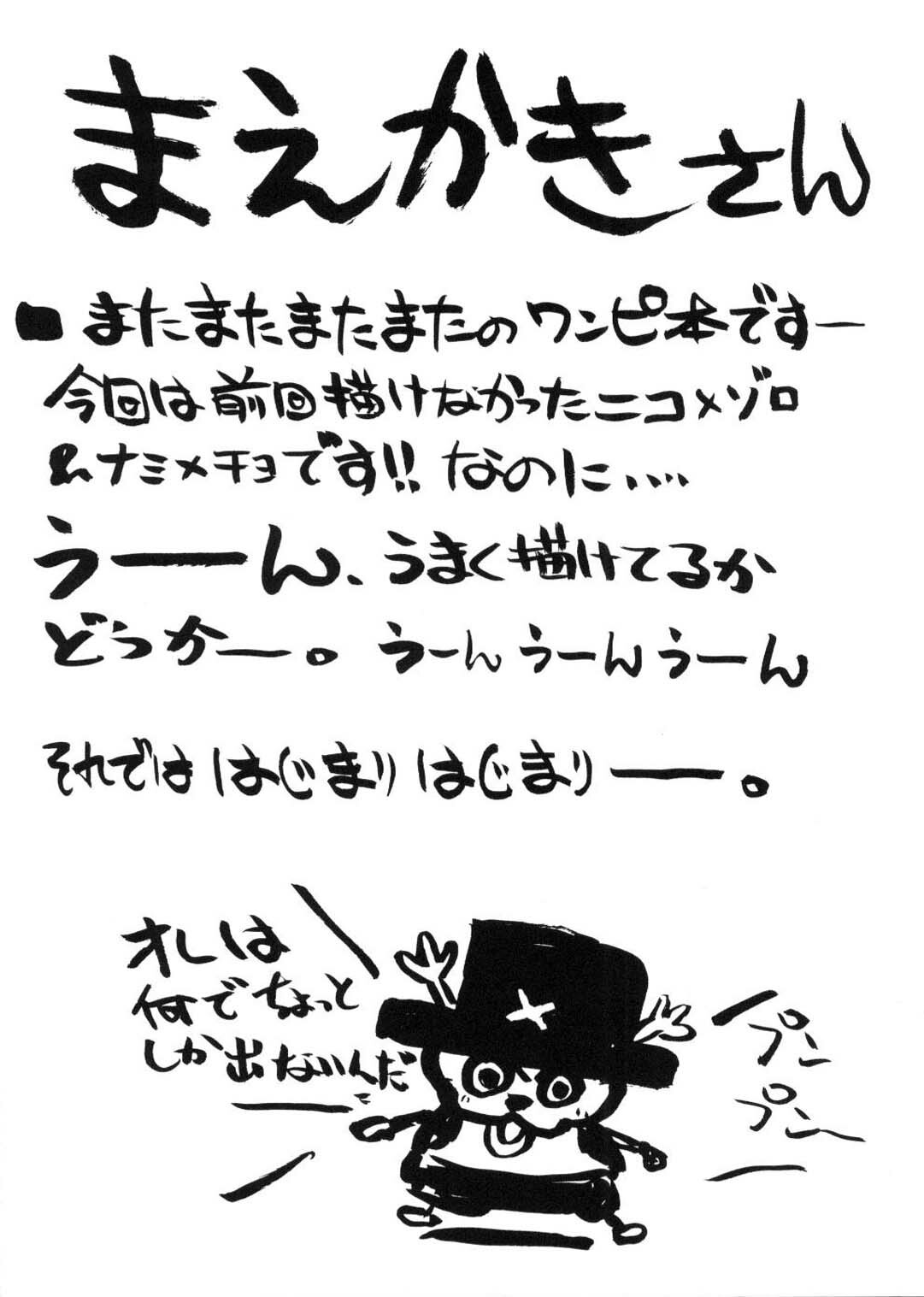 (C65) [Cha Cha Cha Brothers (Yokoyama Chicha)] Nicozoro Namicho (One Piece) page 4 full