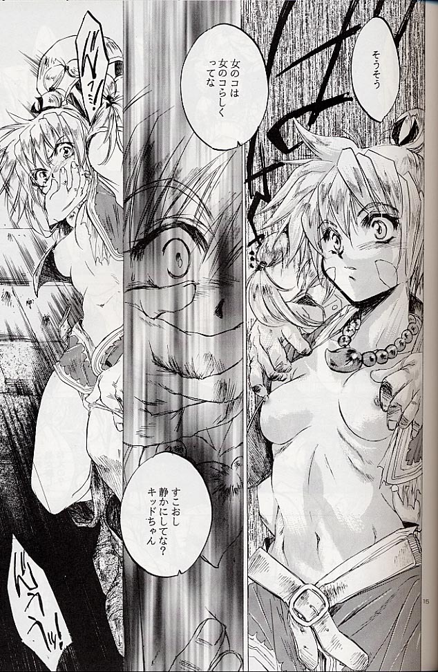 (CR27) [Toko-ya (Kitoen)] Izuko Nari to, Konoyo no Soto e - Any Where Out of The World (Chrono Cross) page 14 full