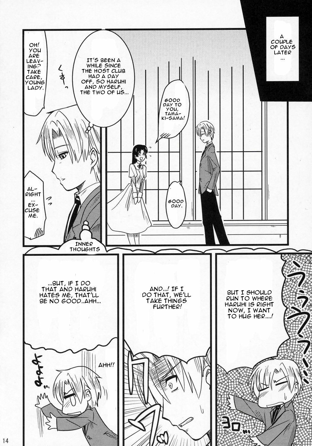 (C70) [Shin Hijiridou Honpo (Hijiri Tsukasa)] Fujioka Haruhi no Houkago (Ouran High School Host Club) [English] [CGrascal] page 13 full