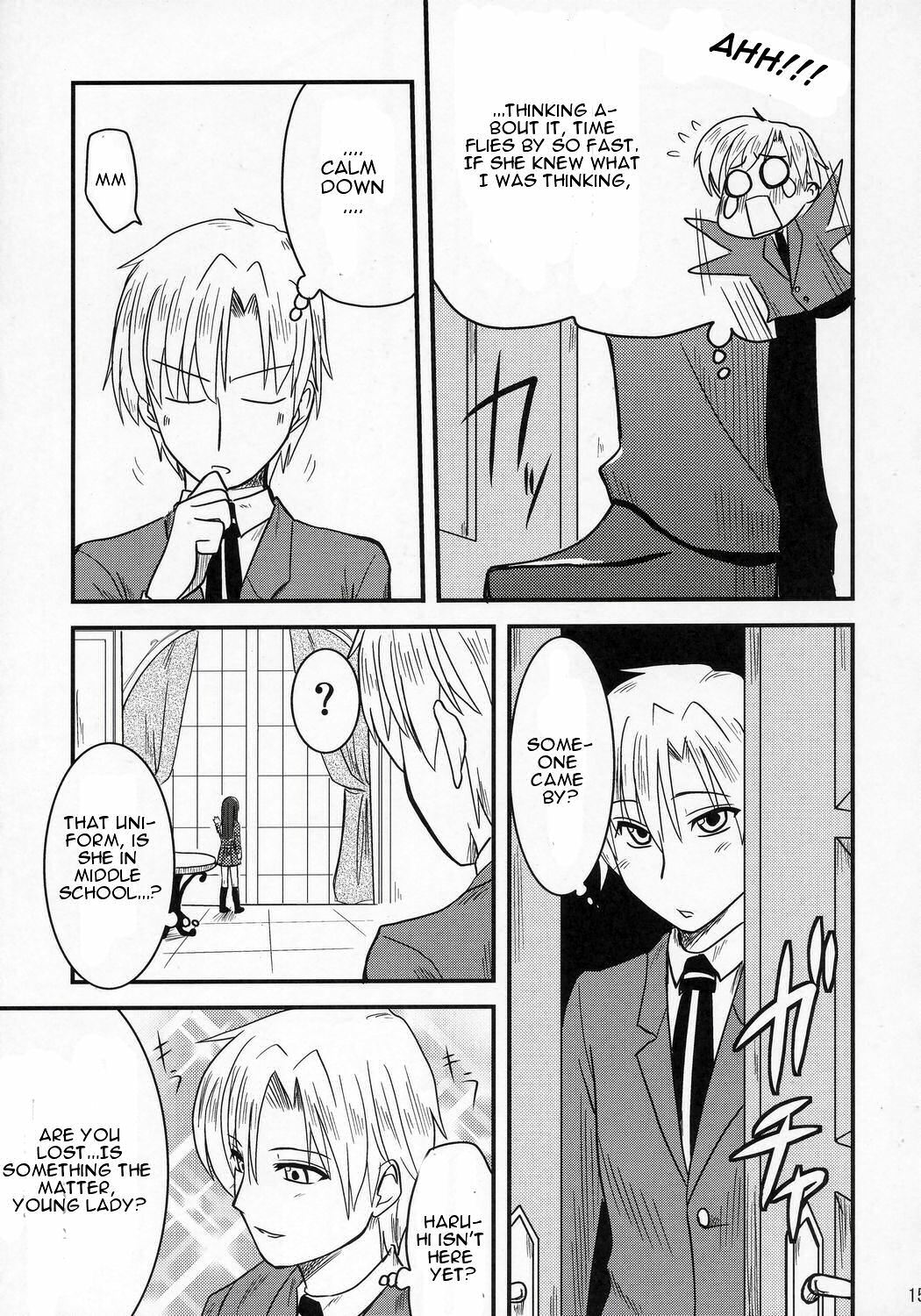 (C70) [Shin Hijiridou Honpo (Hijiri Tsukasa)] Fujioka Haruhi no Houkago (Ouran High School Host Club) [English] [CGrascal] page 14 full