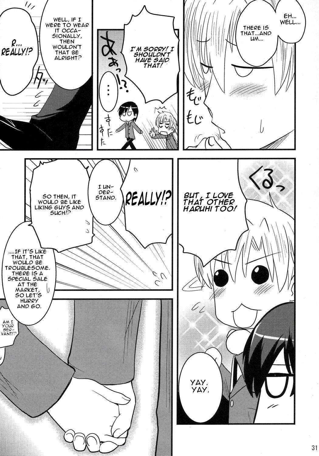 (C70) [Shin Hijiridou Honpo (Hijiri Tsukasa)] Fujioka Haruhi no Houkago (Ouran High School Host Club) [English] [CGrascal] page 30 full