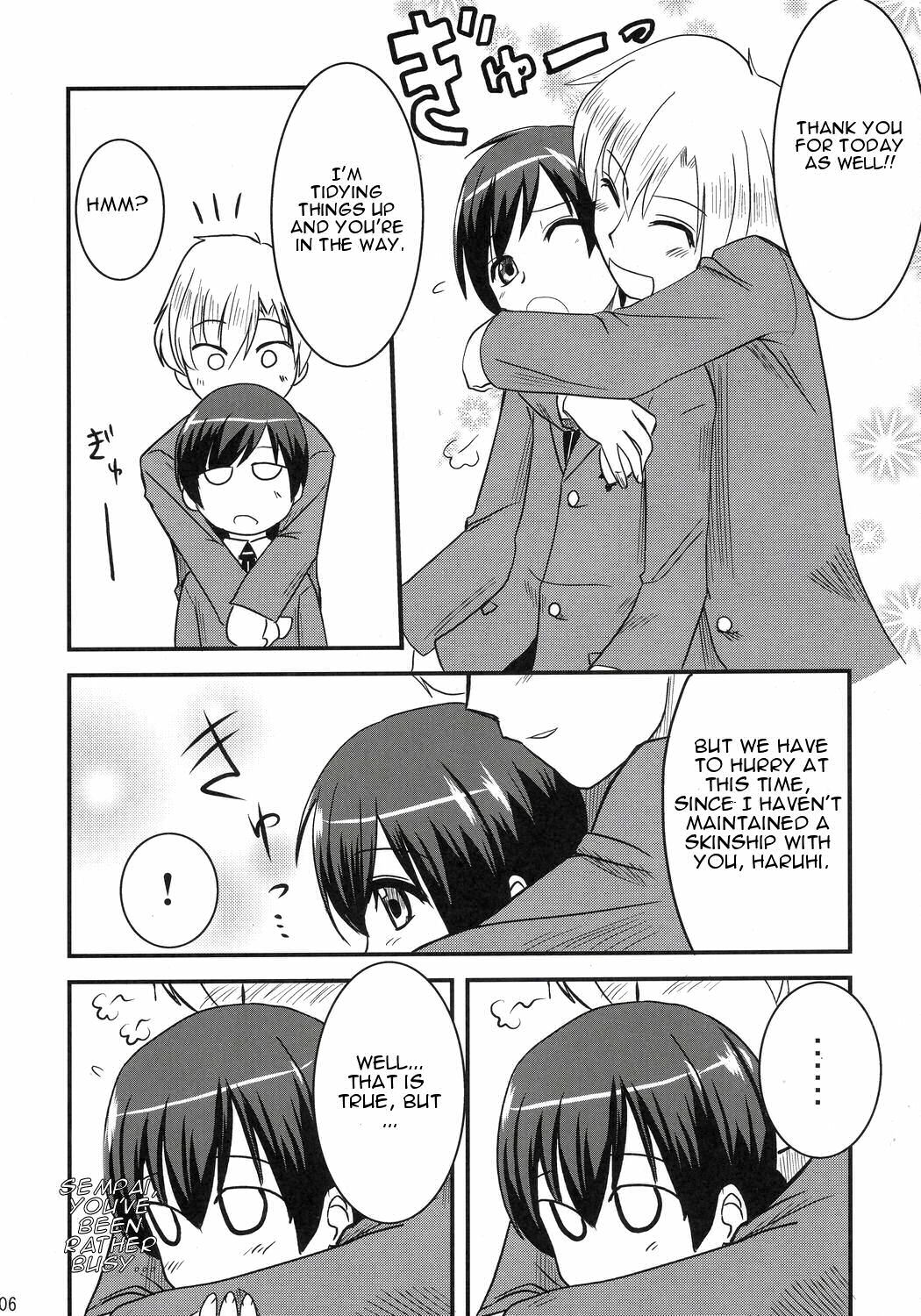 (C70) [Shin Hijiridou Honpo (Hijiri Tsukasa)] Fujioka Haruhi no Houkago (Ouran High School Host Club) [English] [CGrascal] page 5 full