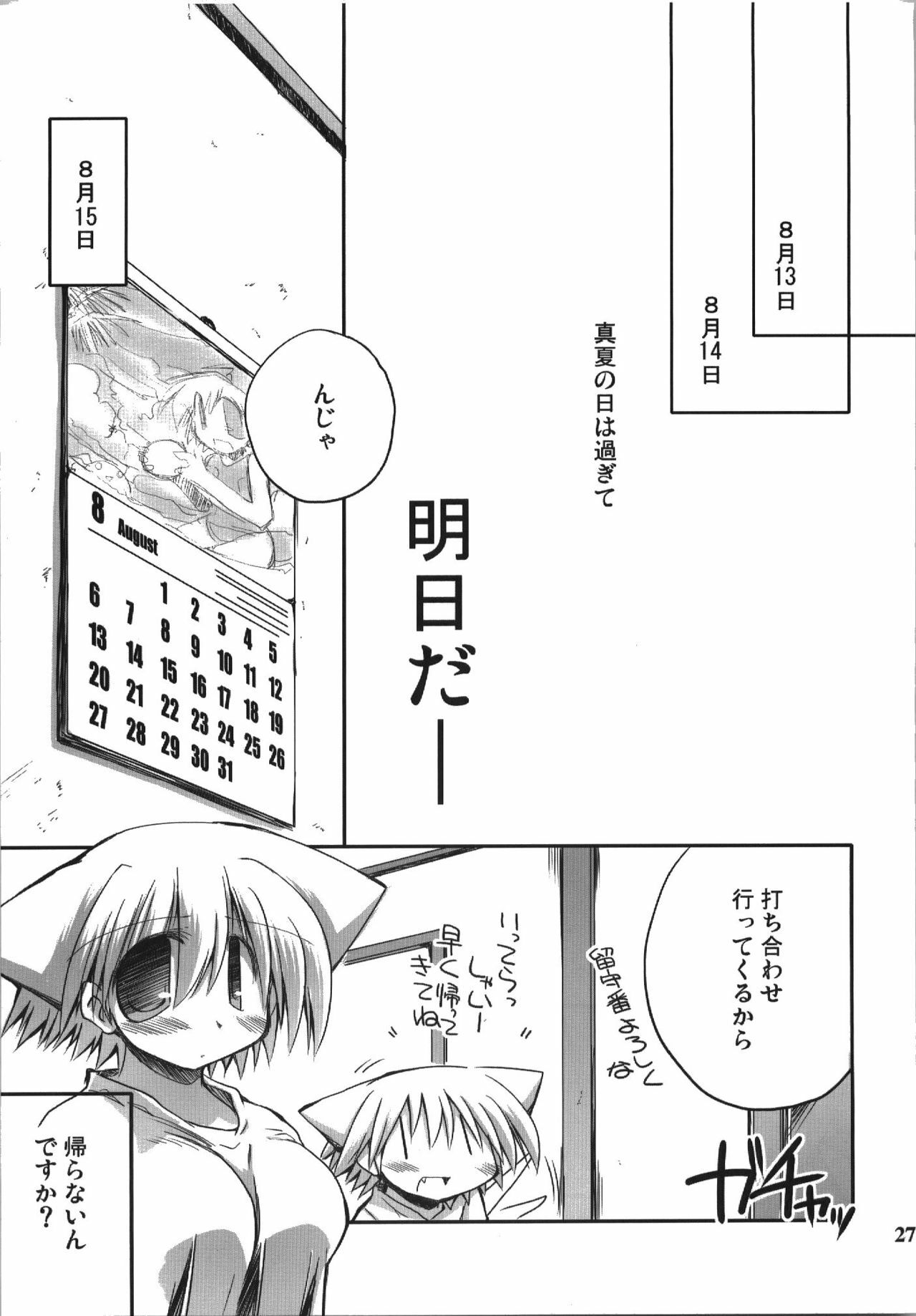 (C74) [NOI-GREN (Sakaki)] Kono Natsu Kimi wa Inakatta - iN the middLE of SummER with YOU page 27 full