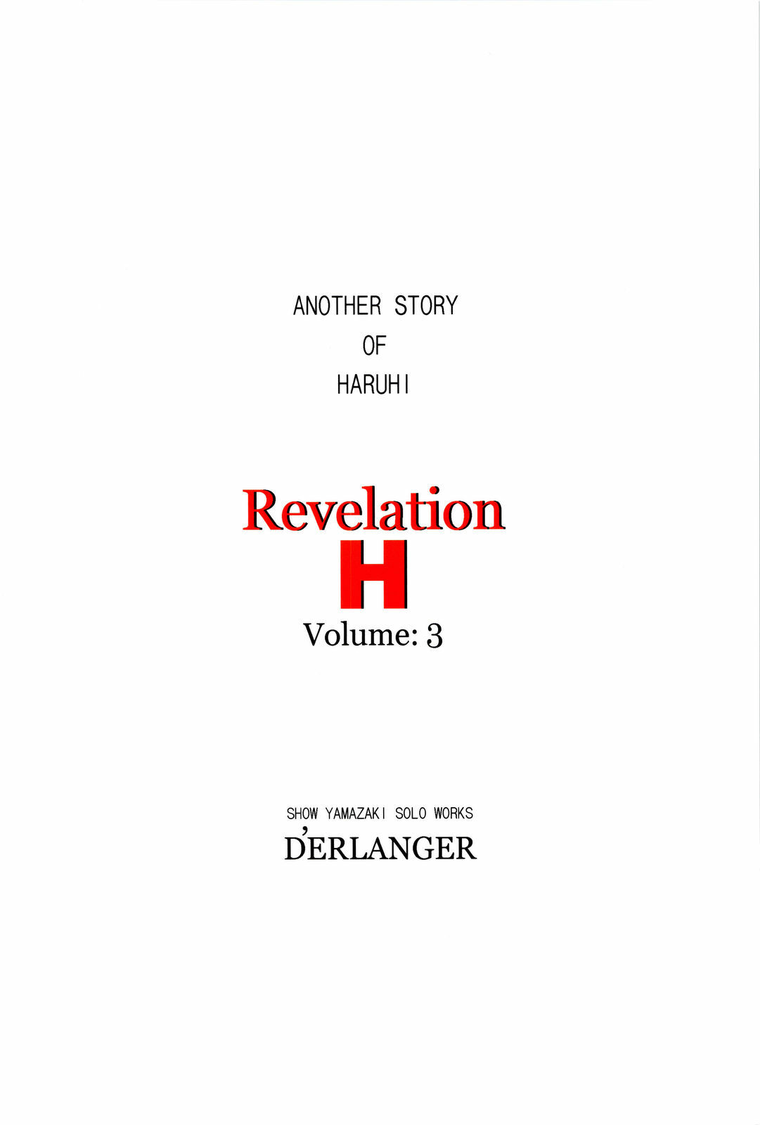 (C74) [D'ERLANGER (Yamazaki Show)] Revelation H Volume: 3 (Suzumiya Haruhi no Yuuutsu) page 30 full