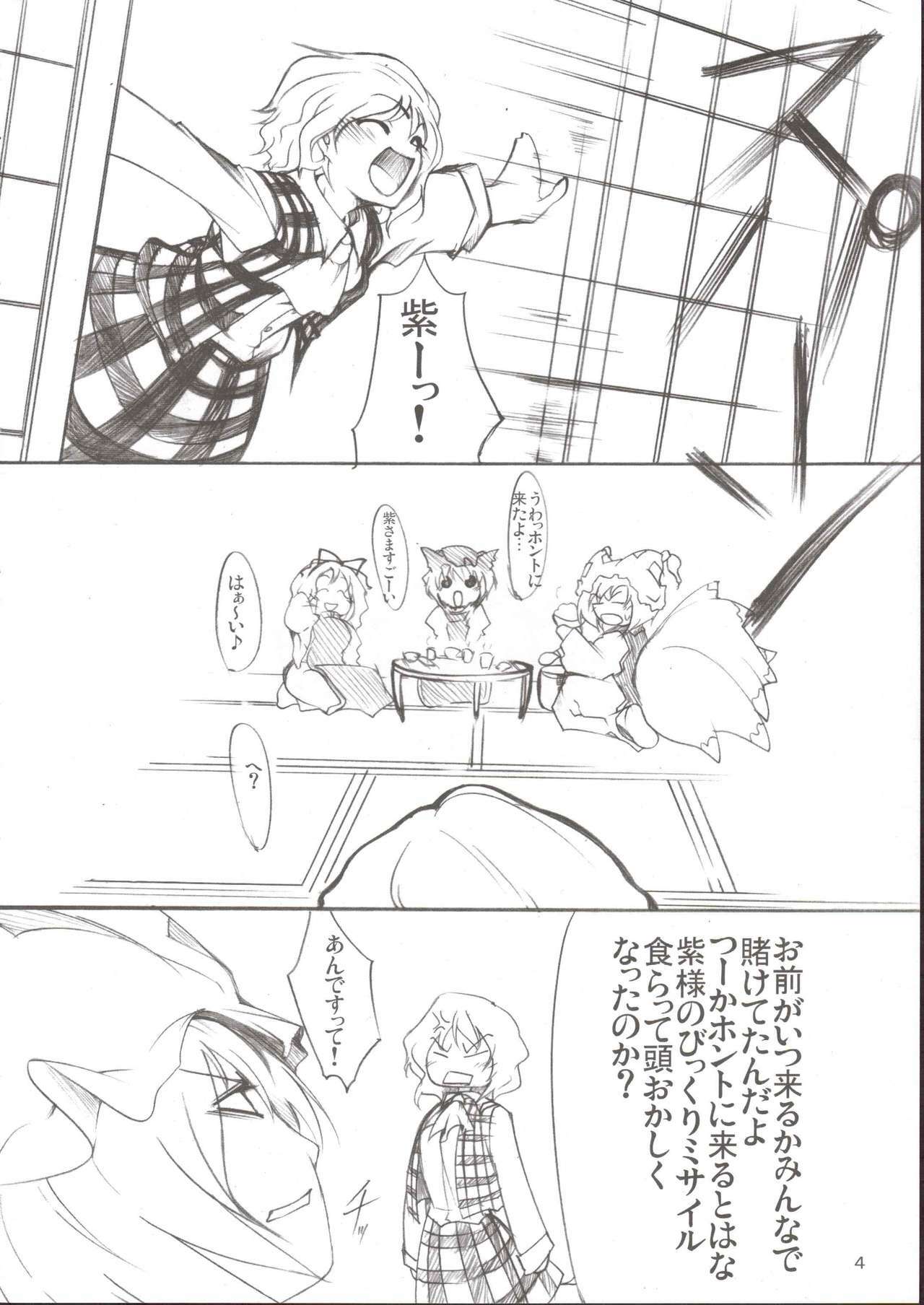 (Reitaisai 3) [Tohonifun (Chado)] Yukari x Yuuka (Touhou Project) page 4 full