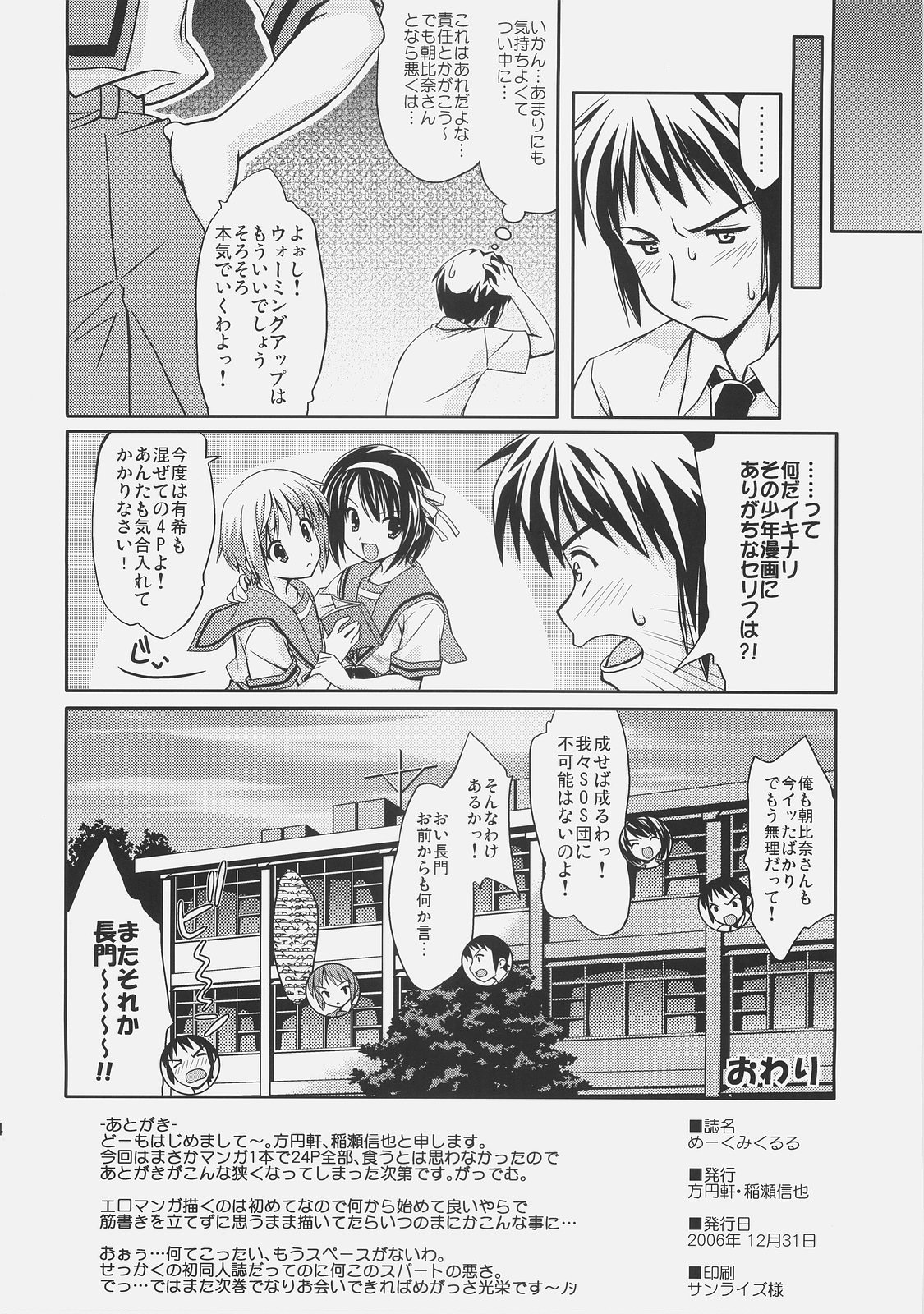 (C71) [Houenken (Inase Shinya)] Meku Mikururu (The Melancholy of Haruhi Suzumiya) page 26 full