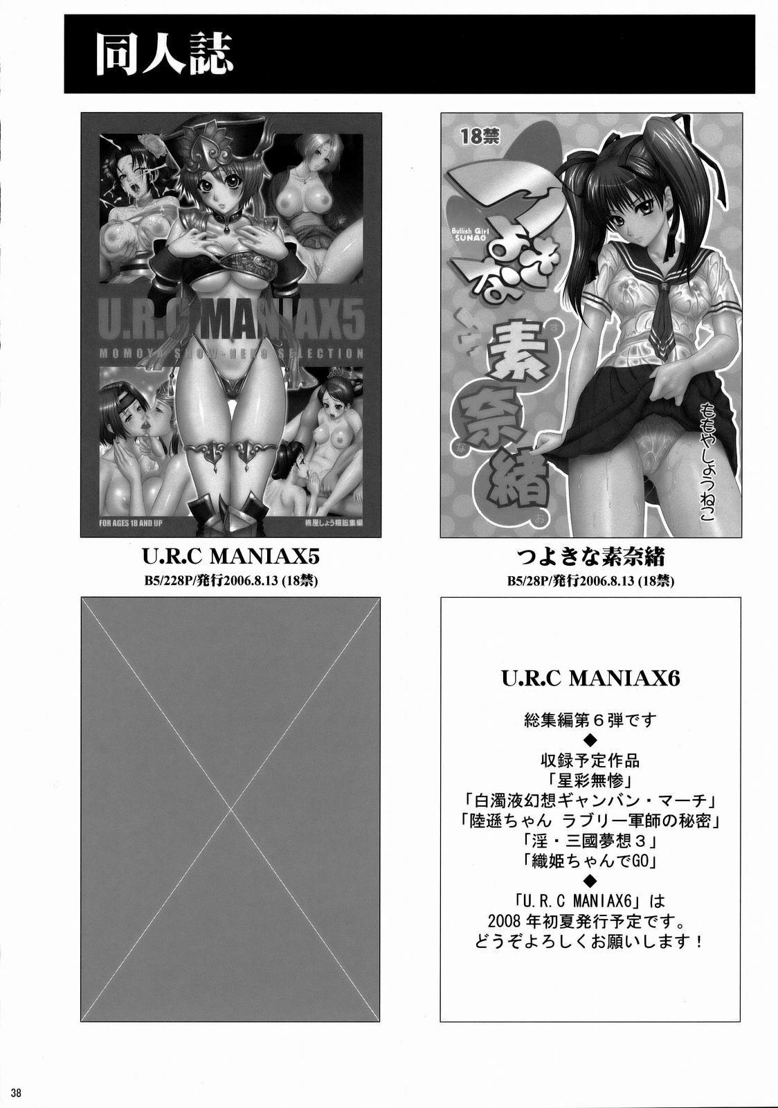 [U.R.C (Momoya Show-Neko)] Himitsu no Rikuson-chan (Dynasty Warriors) page 37 full