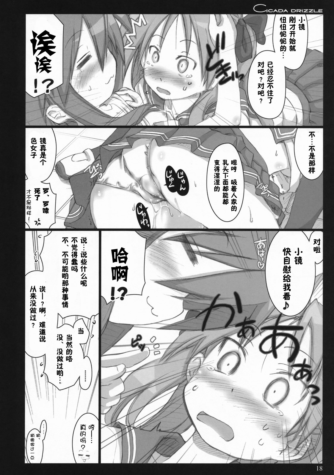 (C73) [Shimoyakedou (Ouma Tokiichi)] Cicada Drizzle (Lucky Star) [Chinese] [Suzard] page 17 full