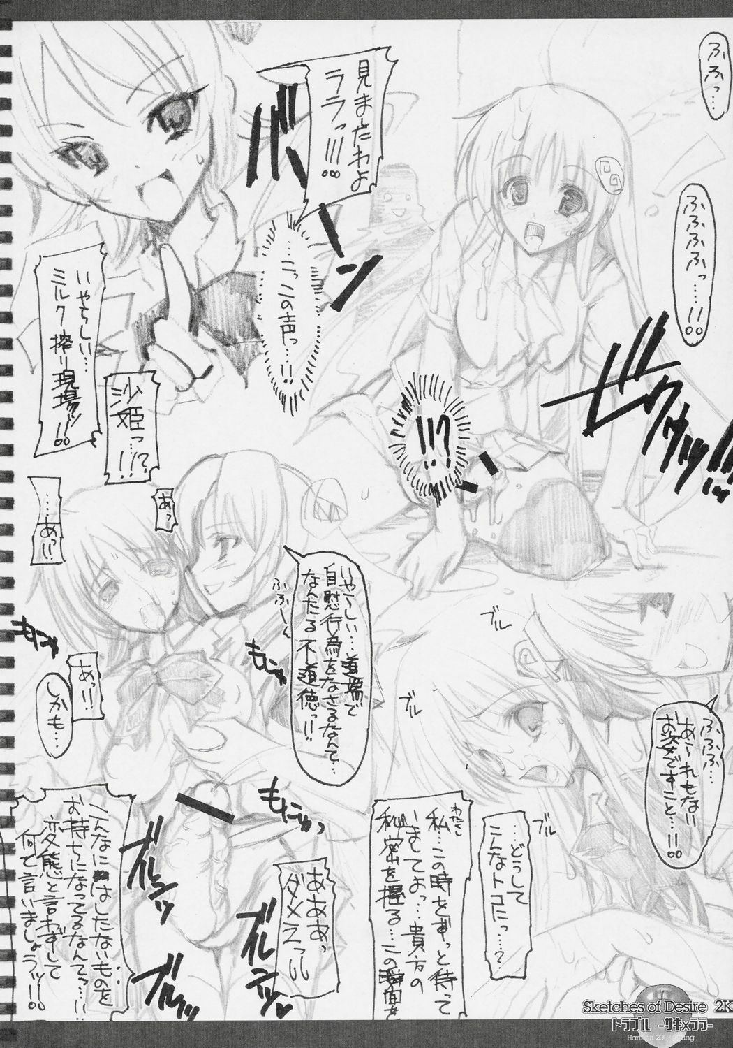 (COMIC1) [HarthNir (Misakura Nankotsu)] Sketches of Desire 2K7 Trouble - Saki x Lala - (To LOVE-Ru) page 13 full