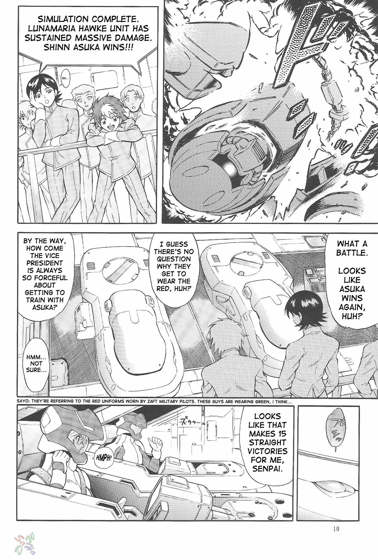 (C68) [GUST (Harukaze Soyogu)] Burning!! 0 (Mobile Suit Gundam SEED DESTINY) [English] [SaHa] page 9 full