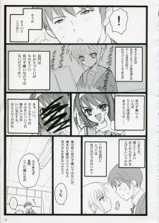 (C70) [Keumaya (Inoue Junichi)] Koi Suru Haruhi wa Setsunakute, Kyon wo Omou to Sugu H shichauu no (The Melancholy of Haruhi Suzumiya) - page 13