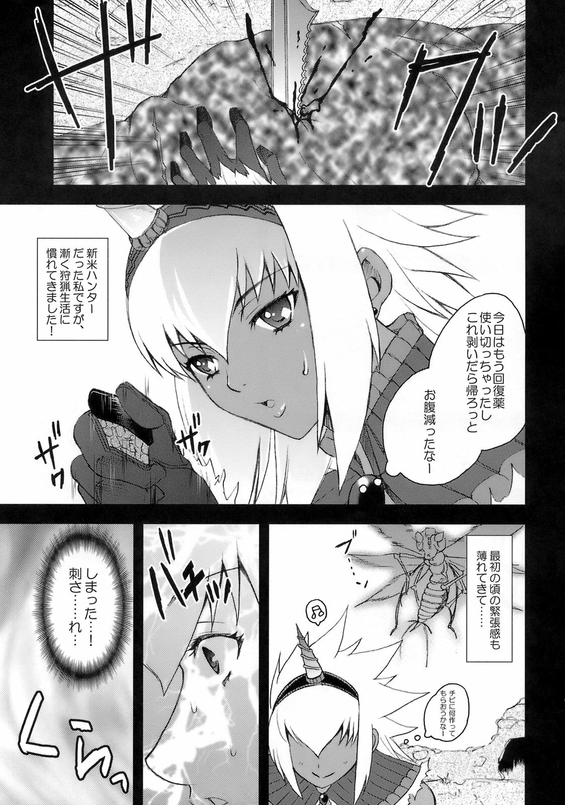 (C74) [Harem (Mizuki Honey)] Hunter-chan Dai Pinch!! (Monster Hunter) page 2 full