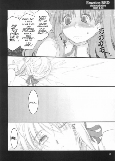 (CR37) [Shimoyakedou (Ouma Tokiichi)] Emotion RED (Fate/stay night) [English] [SaHa] - page 7