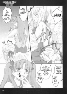 (CR37) [Shimoyakedou (Ouma Tokiichi)] Emotion RED (Fate/stay night) [English] [SaHa] - page 8