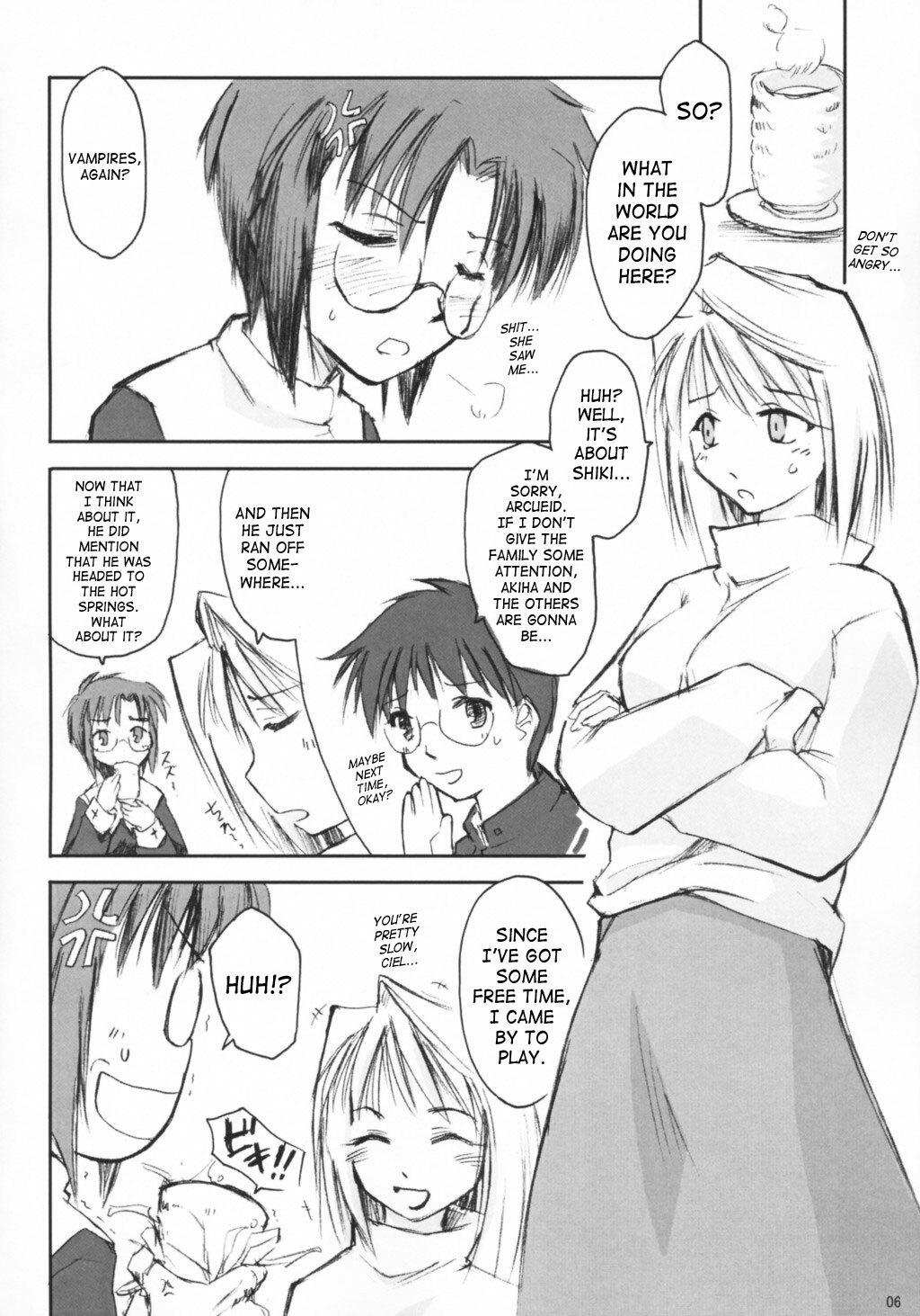 (SC20) [Shimoyakedou (Ouma Tokiichi)] Neko no Kyuujitsu | Cat's Holiday (Tsukihime) [English] [SaHa] page 5 full