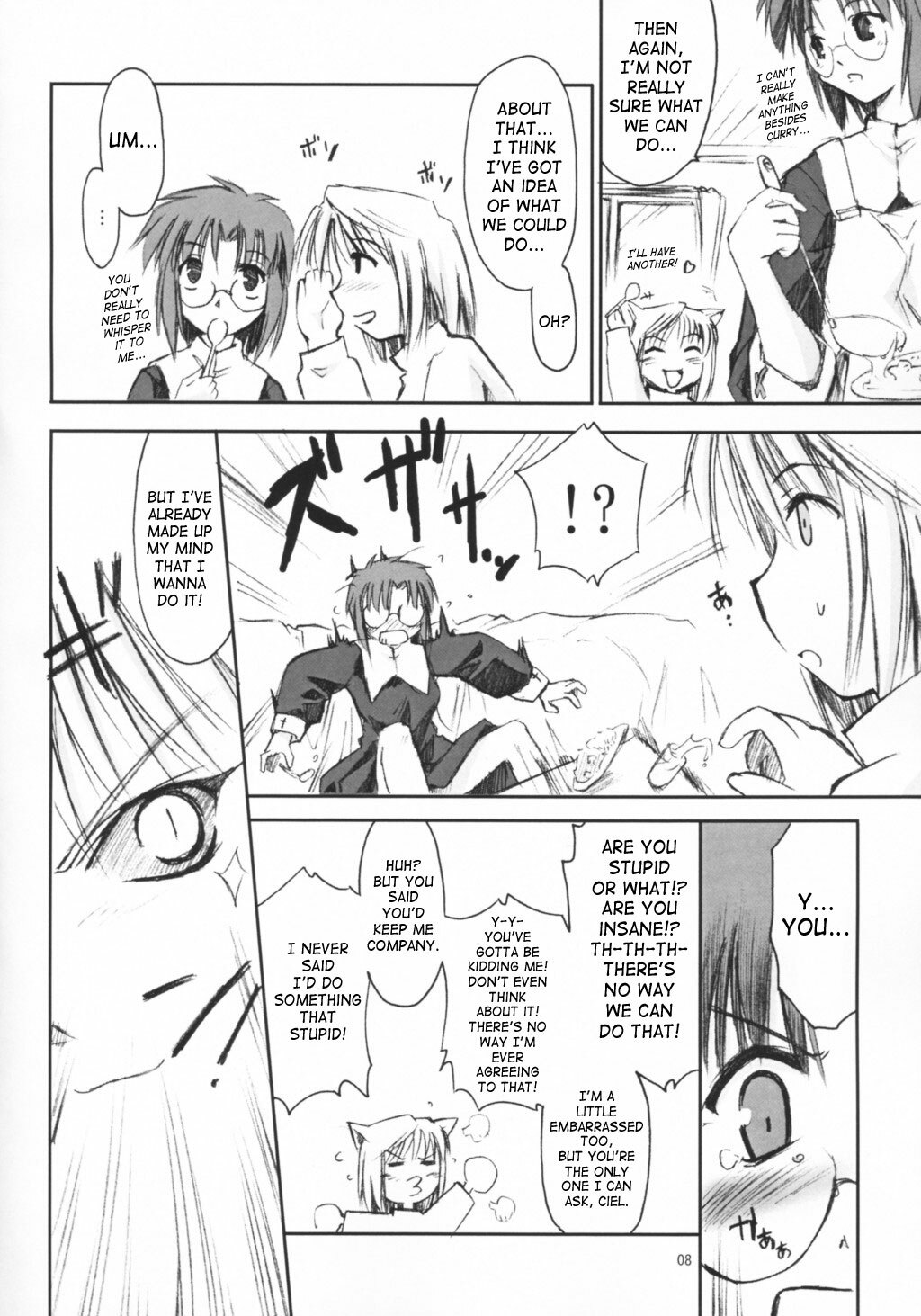 (SC20) [Shimoyakedou (Ouma Tokiichi)] Neko no Kyuujitsu | Cat's Holiday (Tsukihime) [English] [SaHa] page 7 full