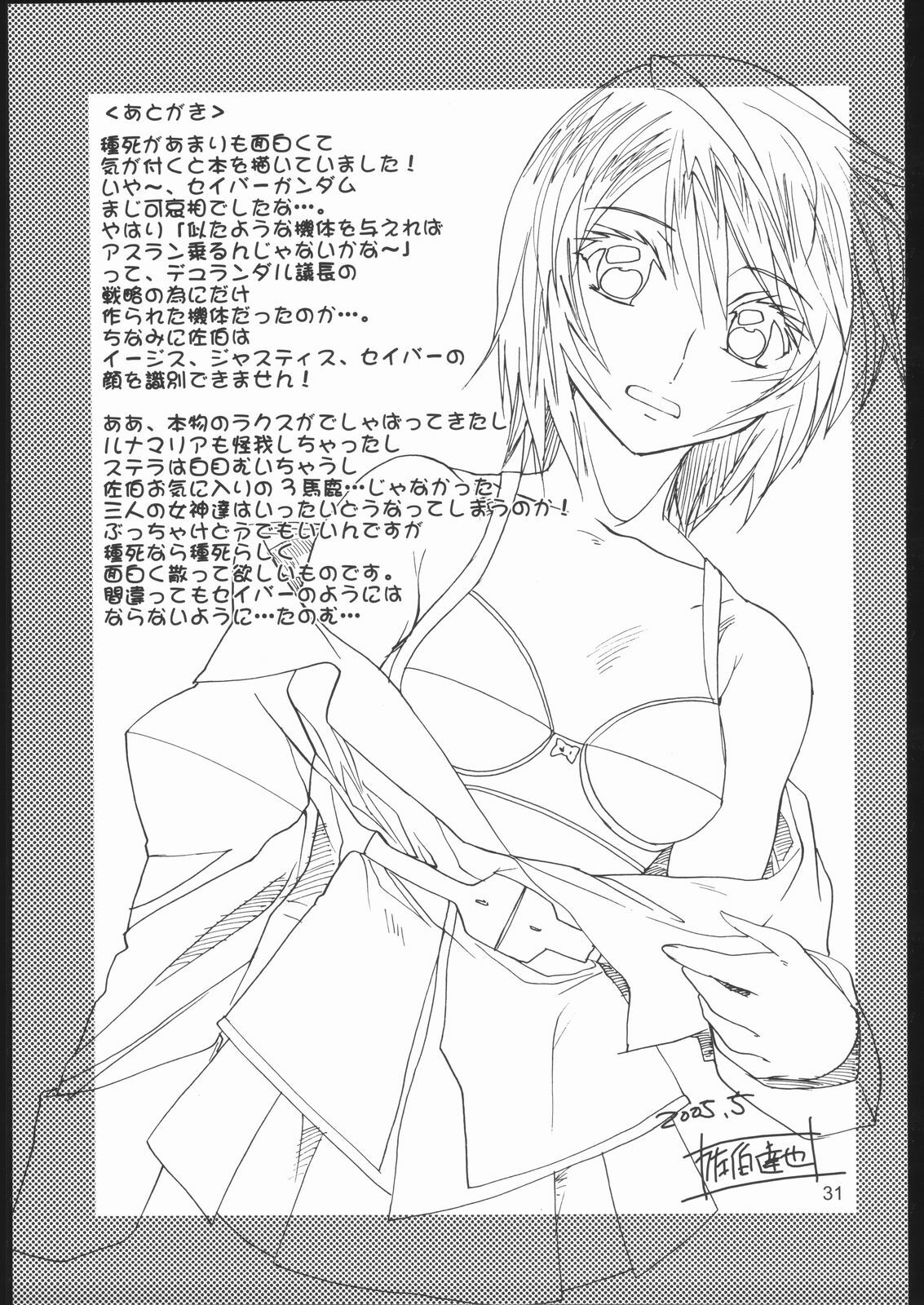 (Puniket 11) [Byousatsu Tanukidan (Saeki Tatsuya)] Moirai (Gundam SEED Destiny) page 30 full