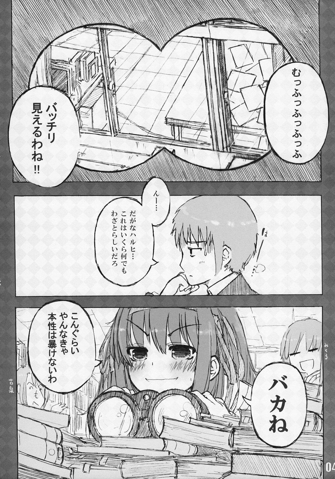 [Tenro no Kokoromi] Nagato ga hitori de shichau hon (The Melancholy of Haruhi Suzumiya) page 3 full