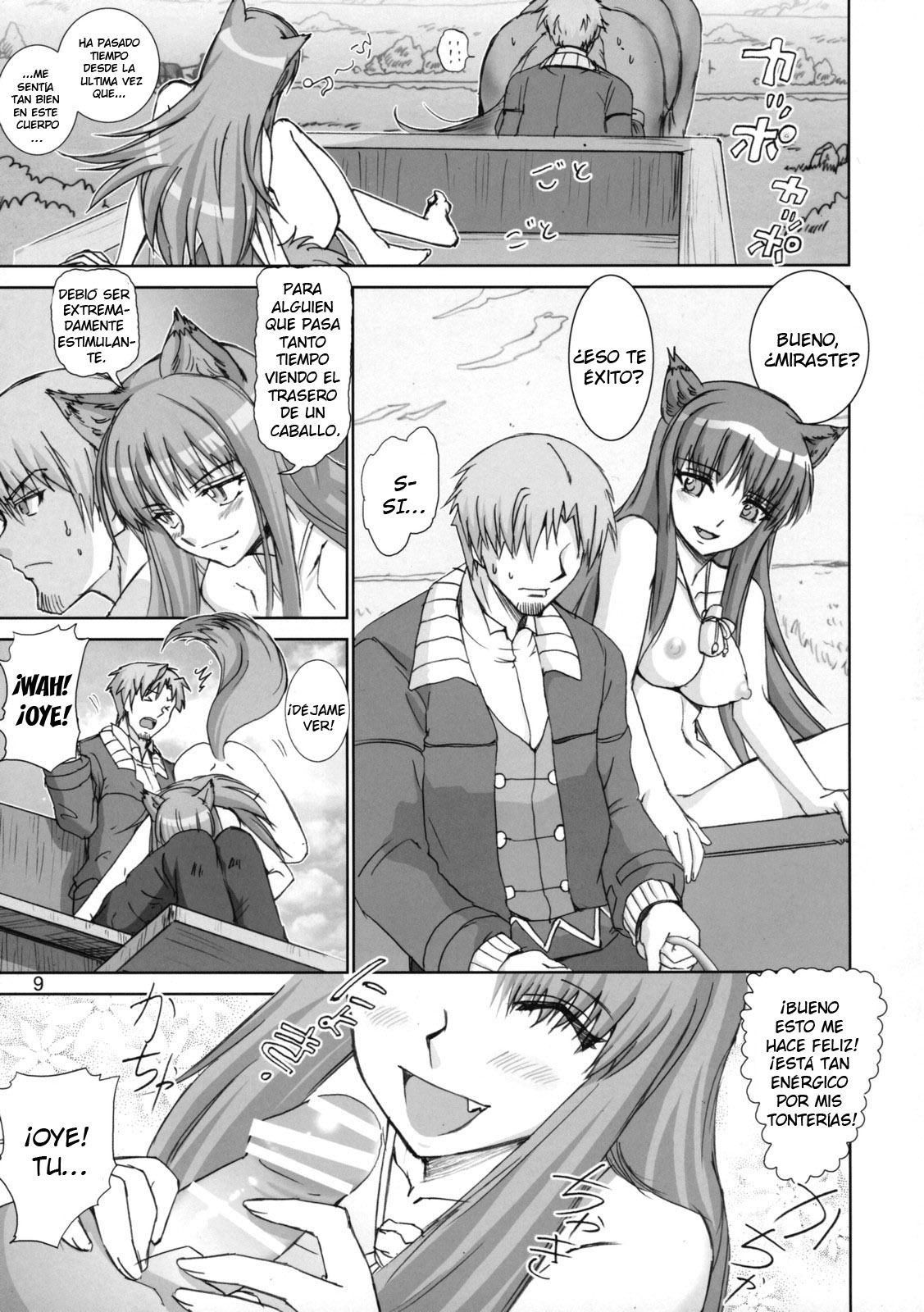 (SC38) [Raijinkai (Haruki Genia)] Wolf Road (Spice and Wolf) [Spanish] [Ala Alba Scanlations] page 9 full