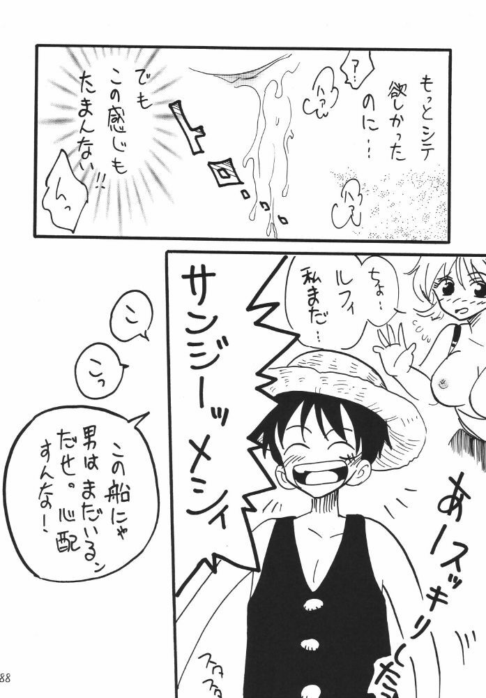 [Ginmomodou (Mita Satomi)] Koukai Nisshi DX (One Piece) page 88 full