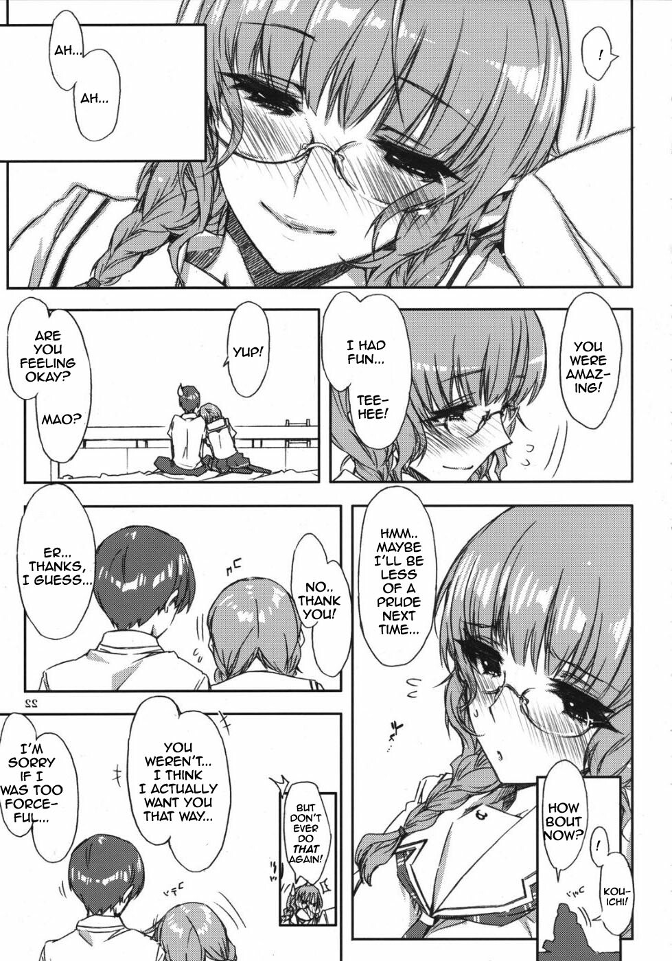 Mao-nee no Heya de wa Megane ni Tsukekaeru Eroi hon (KiMiKiSS) [English] [Rewrite] page 21 full