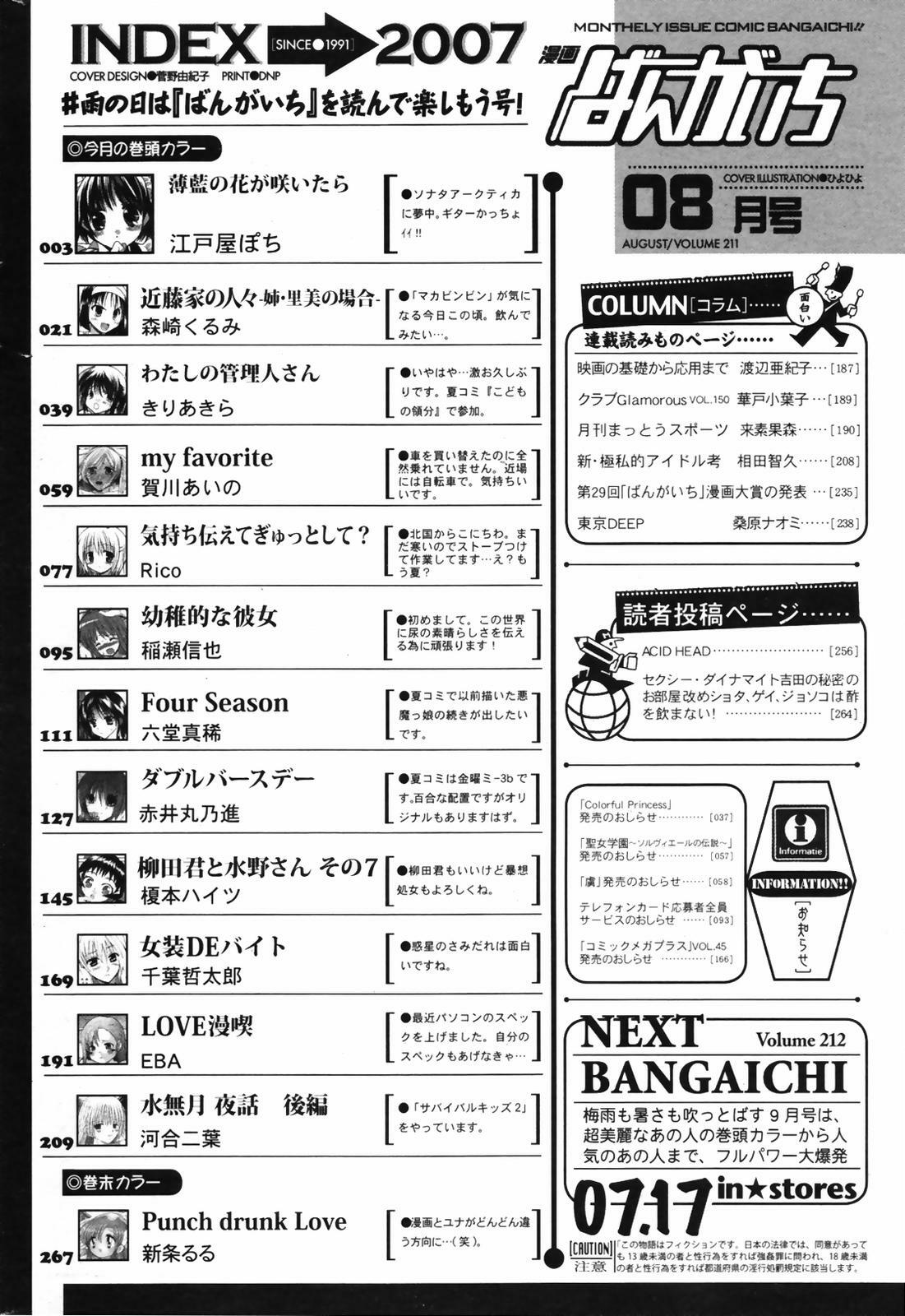 Manga Bangaichi 2007-08 Vol. 211 page 266 full