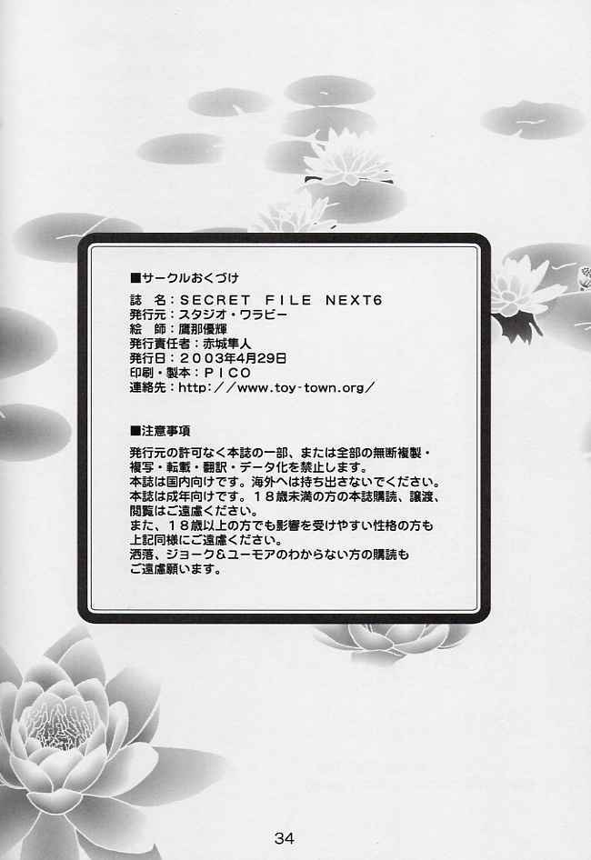 (CR33) [Studio Wallaby (Takana Yu-ki)] SECRET FILE NEXT 6 (Kidou Senshi Gundam SEED) page 33 full